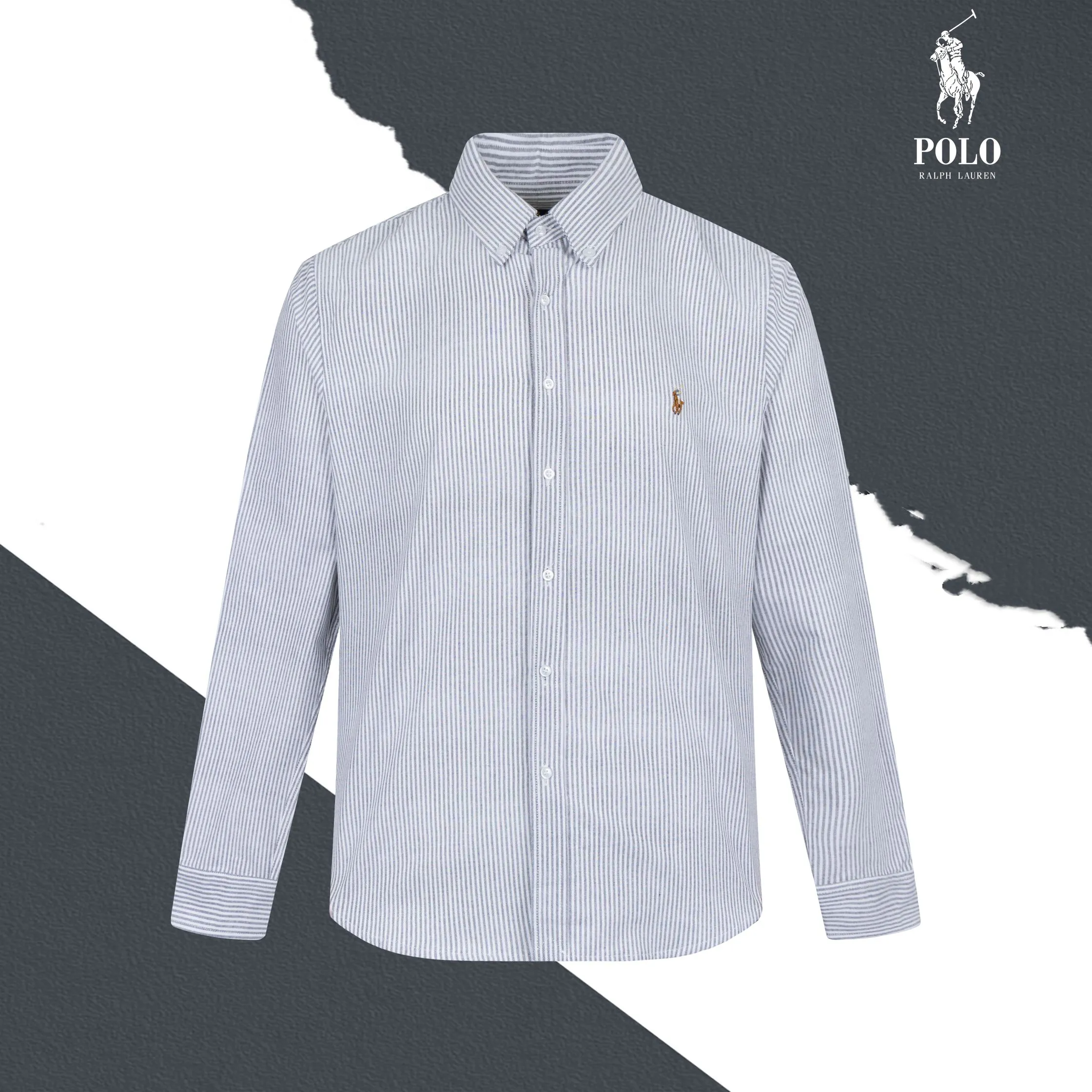 P230 model number SL300 Ralph Laure small label color block embroidered shirt. Same style for men and women. Official website details are the same. Full set of packaging. Complete with three labels. Moisture-proof paper. Different market currency. Feel free to compare. The fabric is customized and dyed with ultra-high washed tie-dye process. Complex workmanship. Non-original pure cotton Oxford fabric material. Garment washed. Skin-friendly and comfortable. Classic and versatile. Suitable for business and leisure. Collar buttons. Different currencies. All fabric accessories are original. Precise and high-quality jacquard craftsmanship makes the fabrics integrated into one body. The upper body is soft and comfortable, extremely delicate, and the hand feels solid, smooth and soft. The fabric has the characteristics of being wrinkle-free and has an invincible hand feel. Perfect details. Size: S-XL